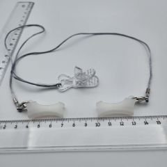 İşitme Cihazı, İmplant Cihazı için Gri Renk İpli Ceket Şeklinde Tutaç Tutamaç, Orta ve Büyük Boy Cihazlar için