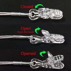 İşitme Cihazı, İmplant Cihazı için Gri Renk İpli Ceket Şeklinde Tutaç Tutamaç, Orta ve Büyük Boy Cihazlar için