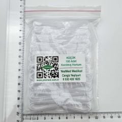 Küçük-İnce boy Kıvrılmış Hortum, İşitme Cihazı Hortumu, Kulak Kalıbı Hortumu, Çocuk Hortumu (1 Paket=100 Adet), YesMed -