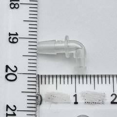 Dirsek, İşitme Cihazı Deneme Prob ve Hortum bağlantısı için dirsek, L Şeklinde, YesMed -