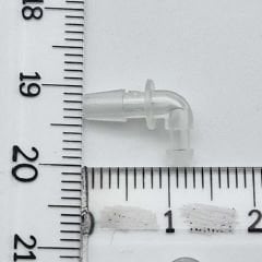 Dirsek, İşitme Cihazı Deneme Prob ve Hortum bağlantısı için dirsek, L Şeklinde, YesMed -