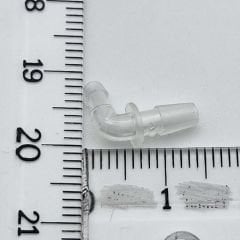 Dirsek, İşitme Cihazı Deneme Prob ve Hortum bağlantısı için dirsek, L Şeklinde, YesMed -