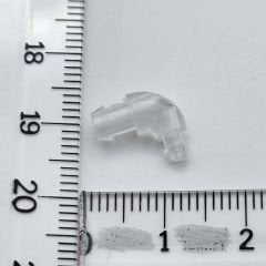 Oval Dirsek, İşitme Cihazı Deneme Prob ve Hortum bağlantısı için dirsek, YesMed -