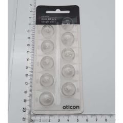 Oticon miniFit Bass 10 mm Single Vent Dome, İşitme Cihazı 1 Delikli Dom/Kubbe (1 Paket=10 Adet)
