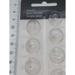 Oticon miniFit Bass 10 mm Single Vent Dome, İşitme Cihazı 1 Delikli Dom/Kubbe (1 Paket=10 Adet)