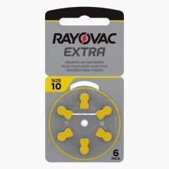 Rayovac Extra 10 Numara İşitme Cihazı Pili (5 Paket x 6 Adet = 30 Adet Pil) + Hediye ProWax İşitme Cihazı Filtresi