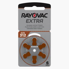 Rayovac Extra 312 Numara İşitme Cihazı Pili (5 Paket x 6 Adet = 30 Adet Pil) + Hediye ProWax İşitme Cihazı Filtresi