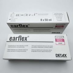 Rose Pembemsi Biopar Malzeme, Açık Pembe Kulak Kalıbı Silikonu, Elastik Otoplastik Silikon, İşitme Cihazı kalıbı silikonu, DETAX earflex Rose (Ref:03216)