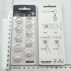 Oticon miniFit Bass 10 mm Double Vent Dome, İşitme Cihazı 2 Delikli Dom/Kubbe (1 Paket=10 Adet)