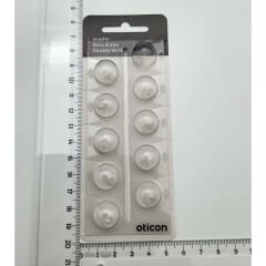 Oticon miniFit Bass 8 mm Double Vent Dome, İşitme Cihazı 2 Delikli Dom/Kubbe (1 Paket=10 Adet)