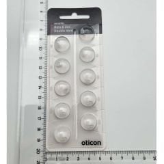 Oticon miniFit Bass 6 mm Double Vent Dome, İşitme Cihazı 2 Delikli Dom/Kubbe (1 Paket=10 Adet)