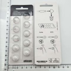 Oticon miniFit Bass 6 mm Double Vent Dome, İşitme Cihazı 2 Delikli Dom/Kubbe (1 Paket=10 Adet)