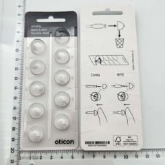 Oticon miniFit Bass 6 mm Double Vent Dome, İşitme Cihazı 2 Delikli Dom/Kubbe (1 Paket=10 Adet)