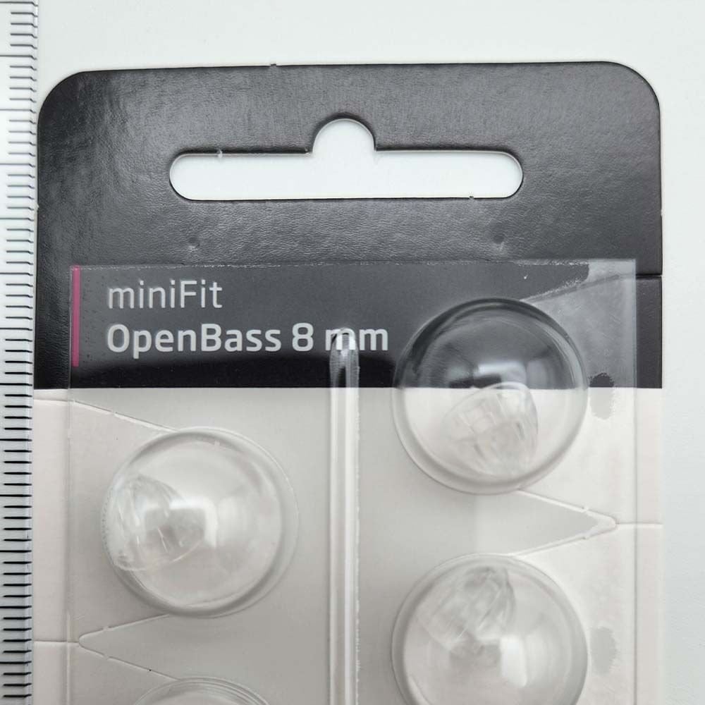 Oticon miniFit Open Bass 8 mm Dome, Oticon İşitme Cihazı Open Bass Dom/Kubbe (1 Paket=10 Adet)