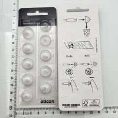 Oticon miniFit Open Bass 8 mm Dome, Oticon İşitme Cihazı Open Bass Dom/Kubbe (1 Paket=10 Adet)