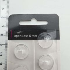 Oticon miniFit Open Bass 6 mm Dome, Oticon İşitme Cihazı Open Bass Dom/Kubbe (1 Paket=10 Adet)