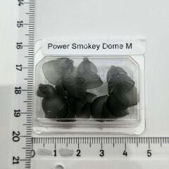 Phonak Power Smokey Dome M (Medium), Phonak Power Siyah Orta Boy Dome/Kubbe (1 Paket=10 Adet) (REF:054-1994)