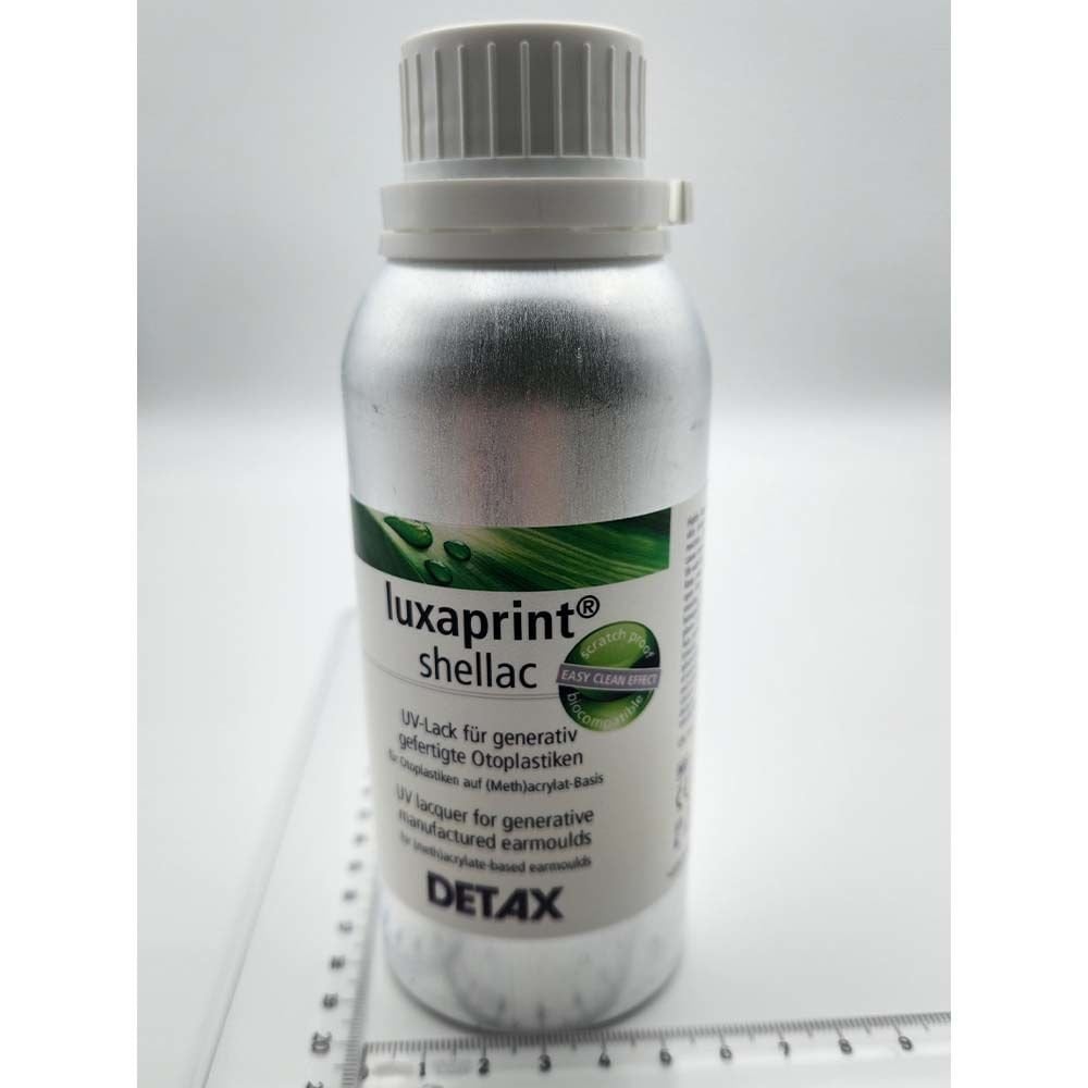 Sert Kalıp Lack, İşitme Cihazı Sert Kalıp Cilası Lak, Detax luxaprint shellac 300 ml