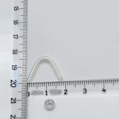 Sert Kalıp Dirseği, İşitme Cihazı Sert Kalıbı bağlantısı için dirsek, V Şeklinde, YesMed -