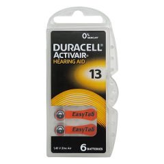 Duracell Activair 13 Numara İşitme Cihazı Pili (5 Paket x 6 Adet = 30 Adet Pil ) + HEDİYE YesMed miniFit ProWax Filtre