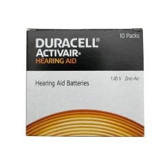 Duracell Activair 10 Numara İşitme Cihazı Pili (10 Paket x 6 Adet = 60 Adet Pil ) + HEDİYE YesMed miniFit ProWax Filtre