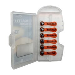 Duracell Activair 13 Numara İşitme Cihazı Pili (1 Paket = 6 Adet Pil) + HEDİYE Prowax MiniFit Filtre