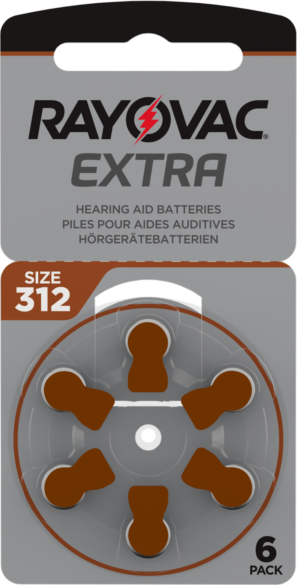 Rayovac Extra 312 Numara İşitme Cihazı Pili ( 1 Paket = 6 Adet Pil )