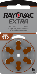 Rayovac Extra 312 Numara İşitme Cihazı Pili ( 1 Paket = 6 Adet Pil )